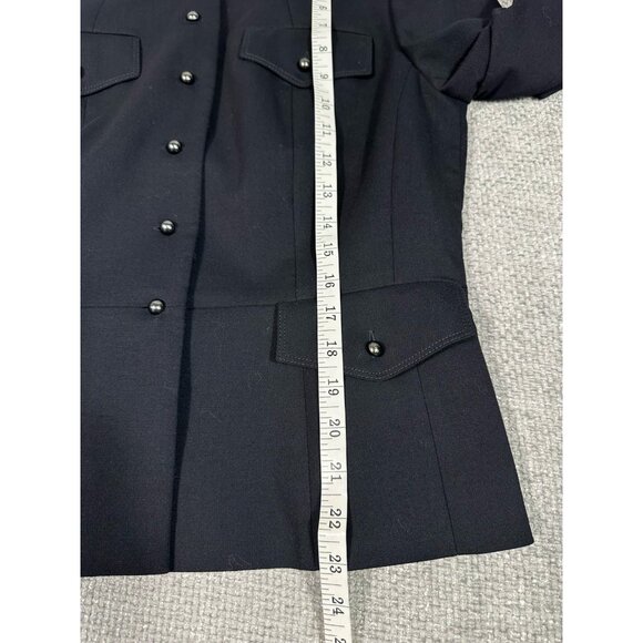 Vintage Loft Blazer Womens 8 Blue Military Nautical‎ Y2K Career - Picture 11 of 16